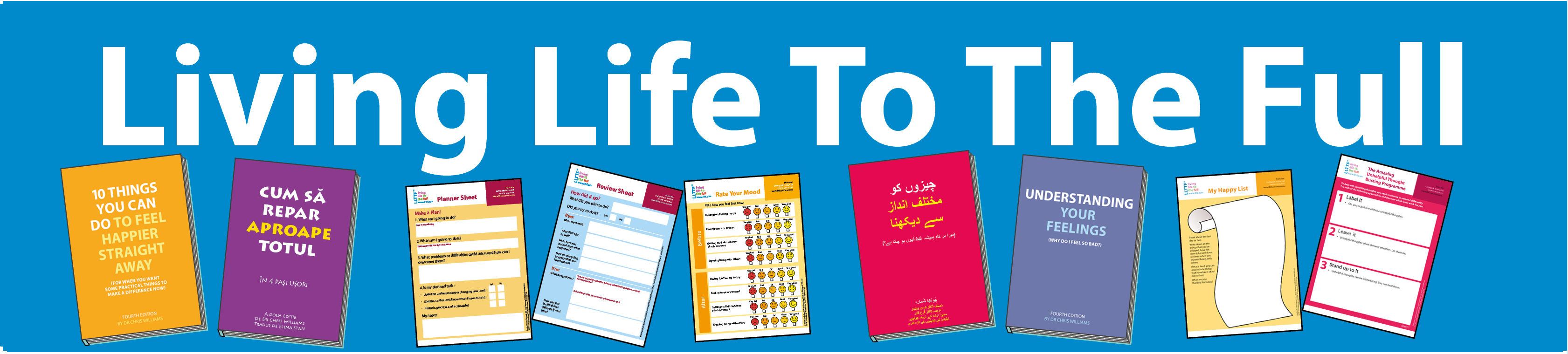 Living life to the full: This range of wellbeing courses and e-books can be completed in your own time and covers a range of topics, including how to feel better, facing fears, getting a good night’s sleep, anger, sex and improving relationships.
    If you are looking to improve your confidence and boost your mood, choose Living Life To The Full.